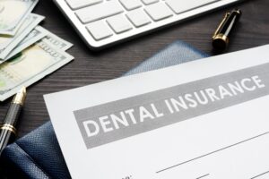 Dental insurance form on office desk